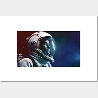 Spaceman wearing spacesuit Posters and Art